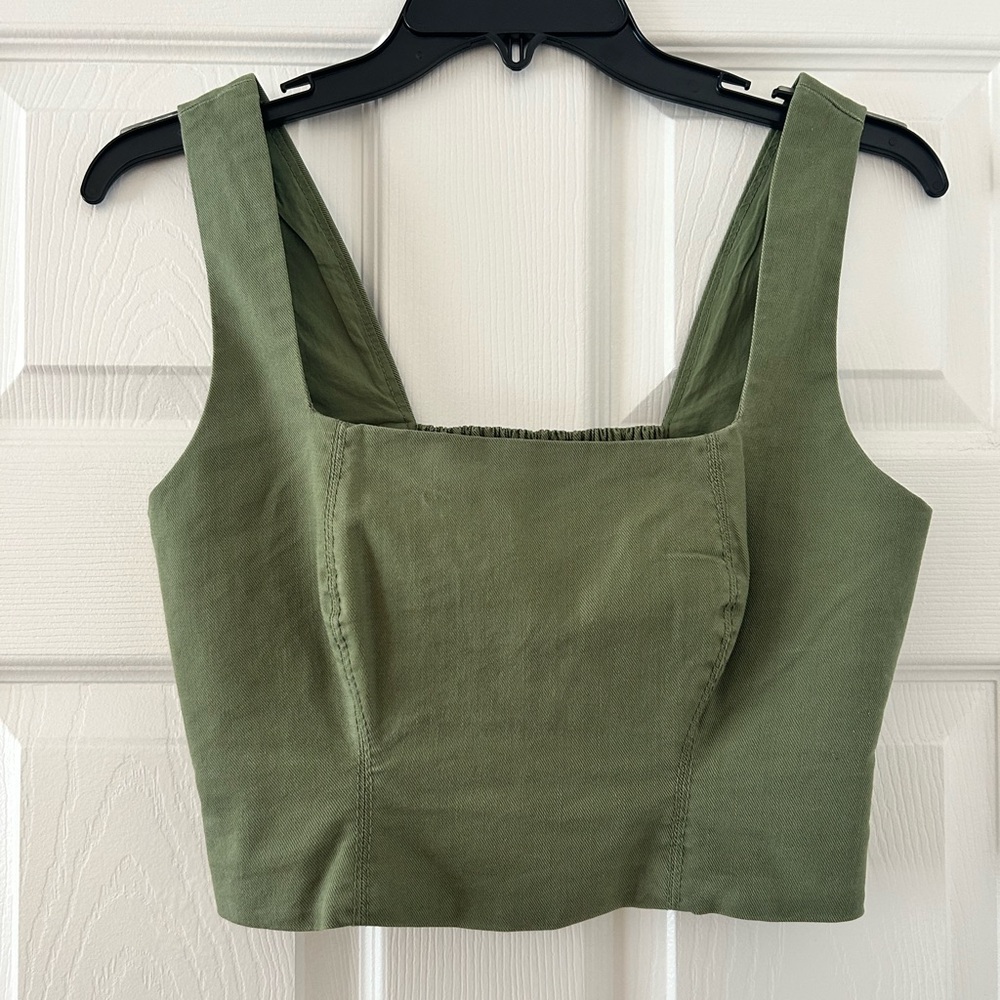Olive Green Corset Top